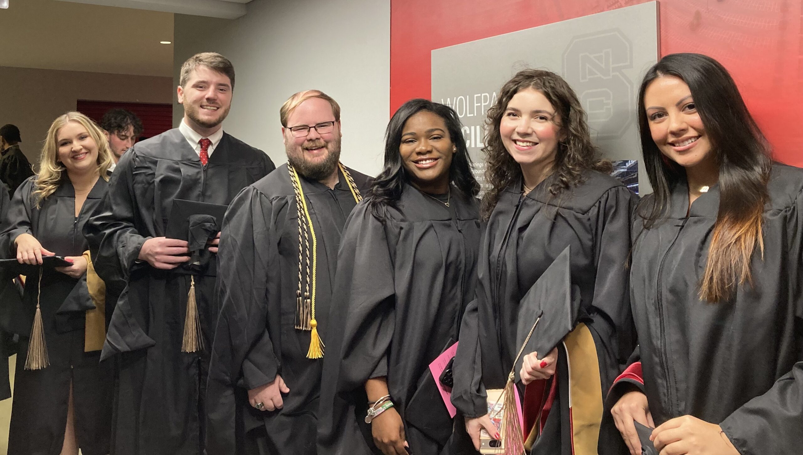 Students at graduation